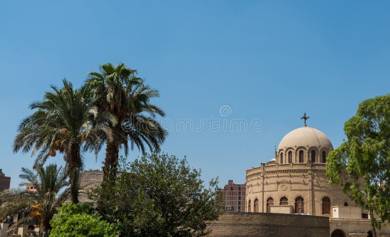 Ruins of the wall of Fortress of Babylon next to Coptic Museum in old  Cairo, Egypt Stock Photo - Alamy