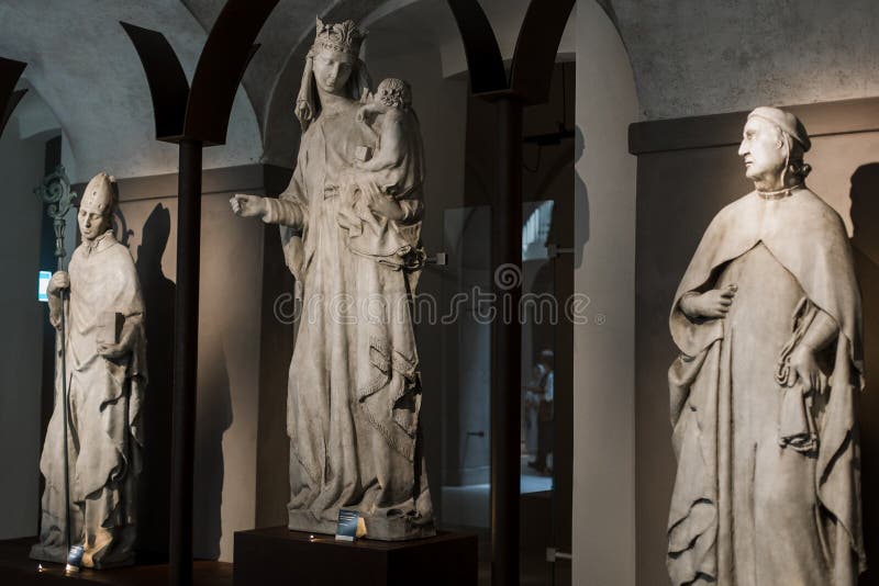 A Church Statues in the Catholic Museum in Italy Editorial Image