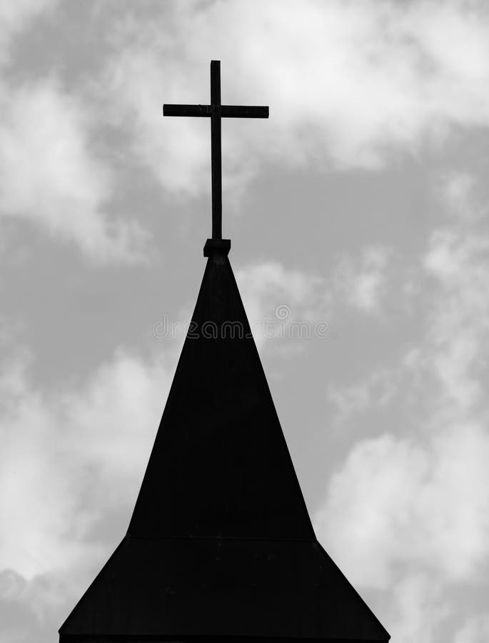 Church steeple cross