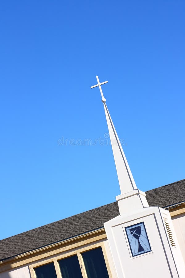 Church Steeple with Cross