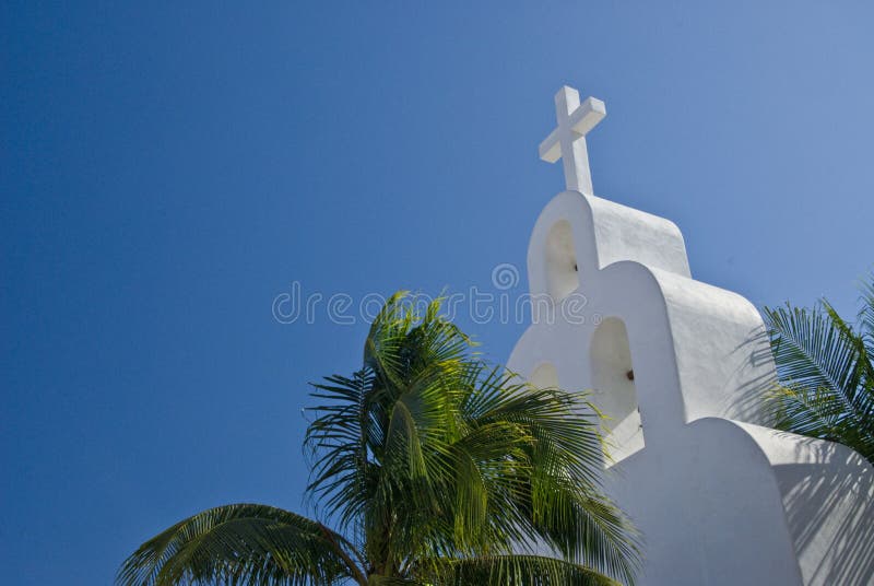 Church steeple in Mexico