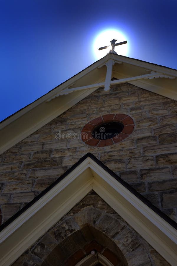 Church Steeple with Sunshine Religion and Spiritual