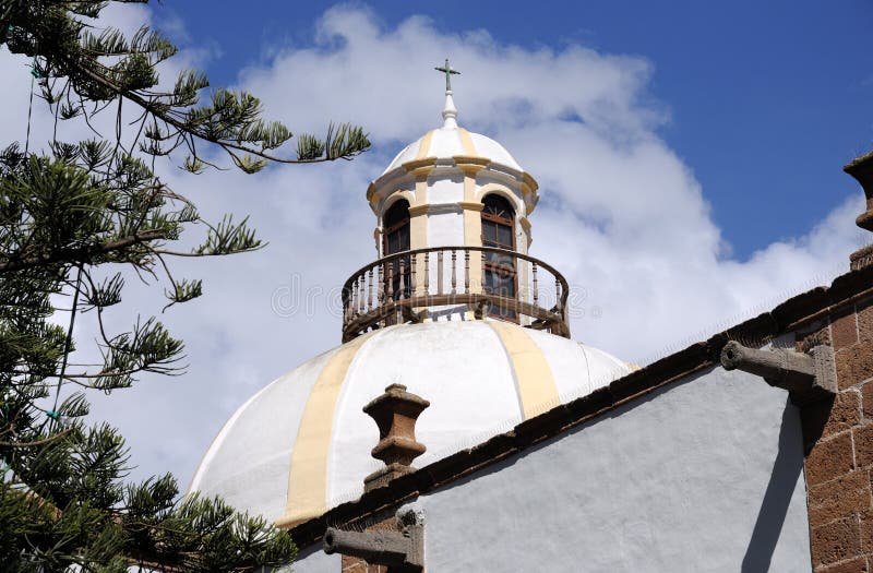 Church in town Teror, Grand Canary stock image Church in town Teror, Grand Canary stock image