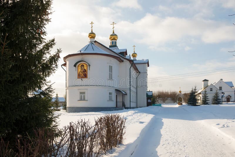 Church of the Vladimir Icon of the Mother of God in the village of Borodino royalty free stock image
