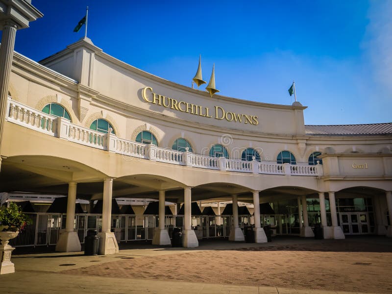 Churchill Downs Kentucky Derby Entrance stock photography Churchill Downs Kentucky Derby Entrance stock photography