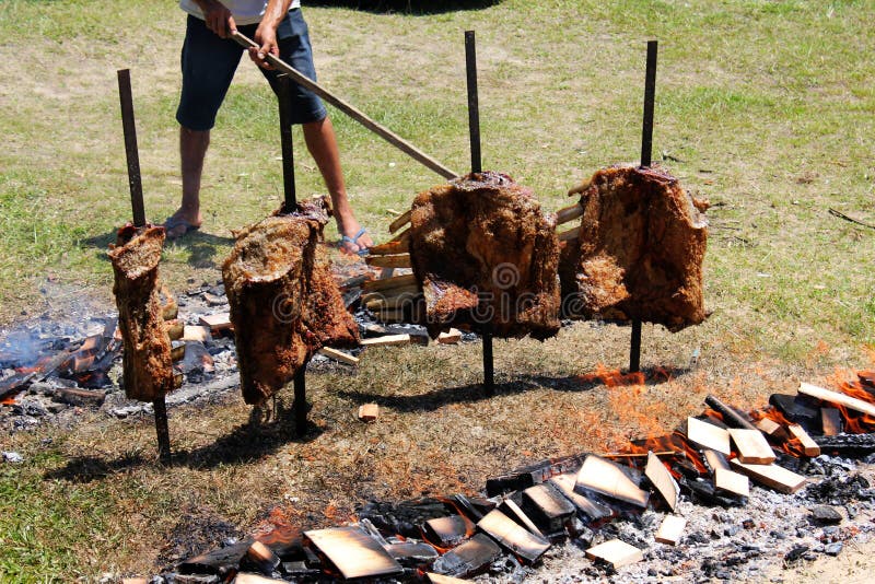 Churrasco Picanha Brazilian Barbecue Isolated Stock Image - Image of  eating, fire: 66395801