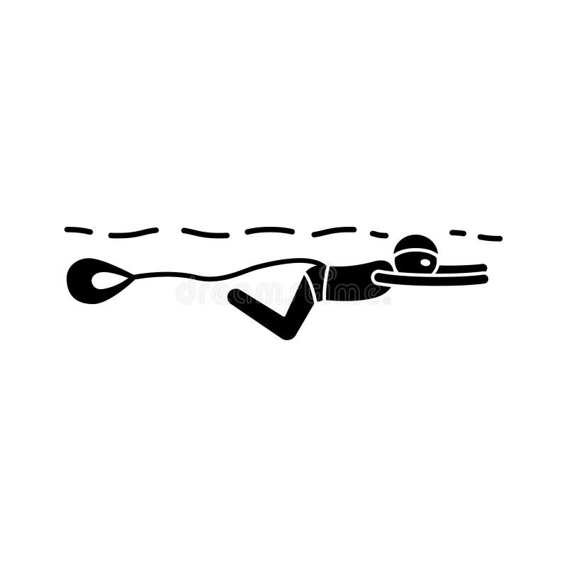 Chute glyph vector icon which can easily modify or edit stock illustration