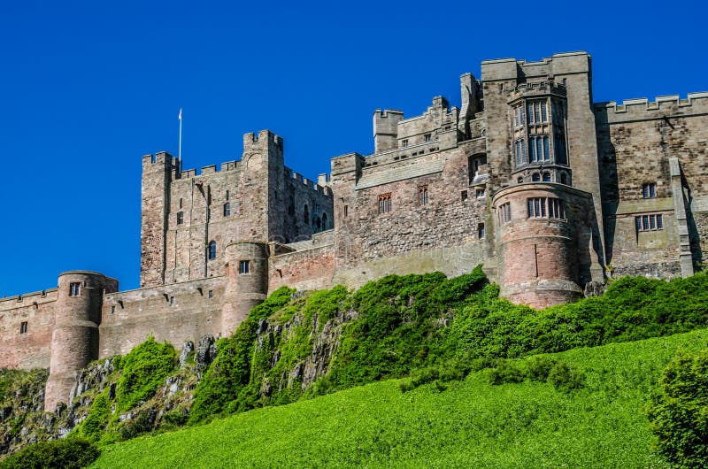 Bamburgh Castle situated in Northumberland, England, UK. Bamburgh Castle situated in Northumberland, England, UK