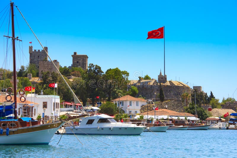Château de Bodrum, Turquie photos stock Château de Bodrum, Turquie photos stock