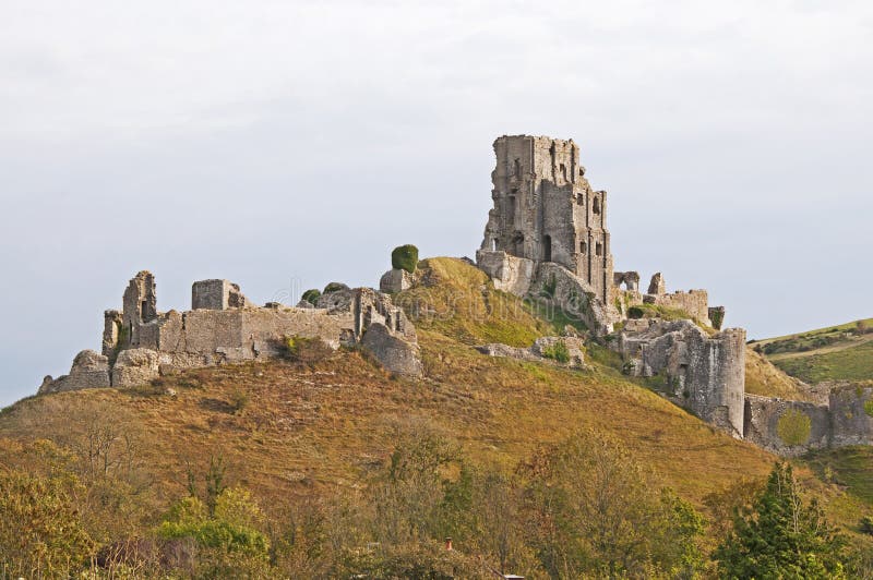 The 11th Century Norman Castle at Corfe played a key role in defending the Purbeck Hills of Dorset for five hundred years before being besiged during the English Civil War in 1643 and again in 1646 after which it was'slighted' (ruined ) to prevent it holding out against the forces of Parliament ever again. The 11th Century Norman Castle at Corfe played a key role in defending the Purbeck Hills of Dorset for five hundred years before being besiged during the English Civil War in 1643 and again in 1646 after which it was'slighted' (ruined ) to prevent it holding out against the forces of Parliament ever again.