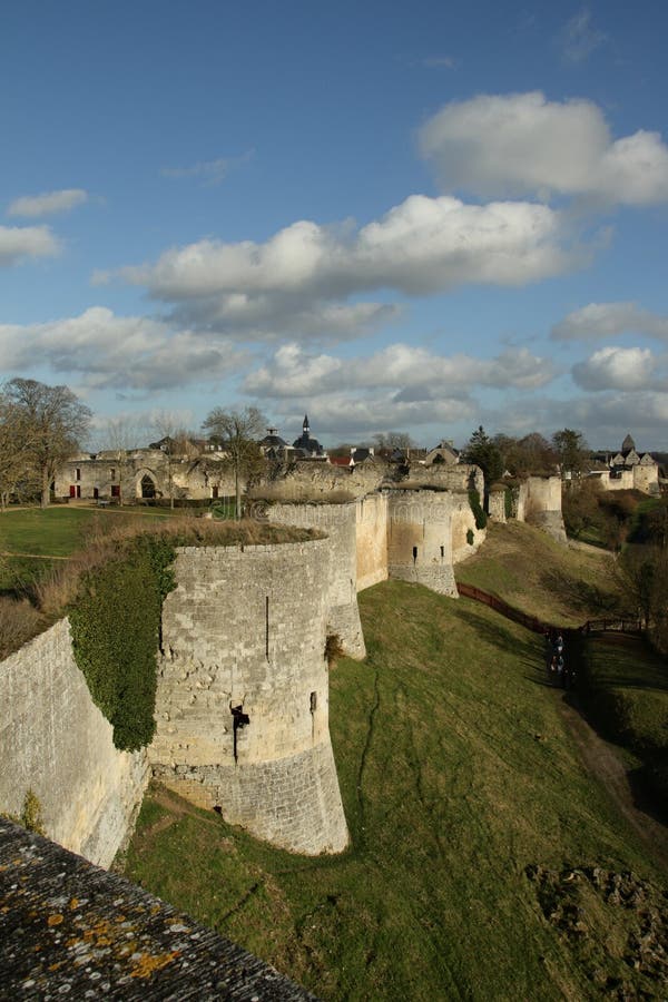 Château de Coucy le Chateau dans les Frances images libres de droits Château de Coucy le Chateau dans les Frances images libres de droits