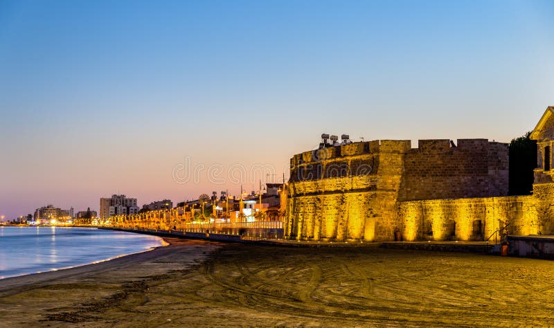 Château de Larnaca, Chypre images stock Château de Larnaca, Chypre images stock