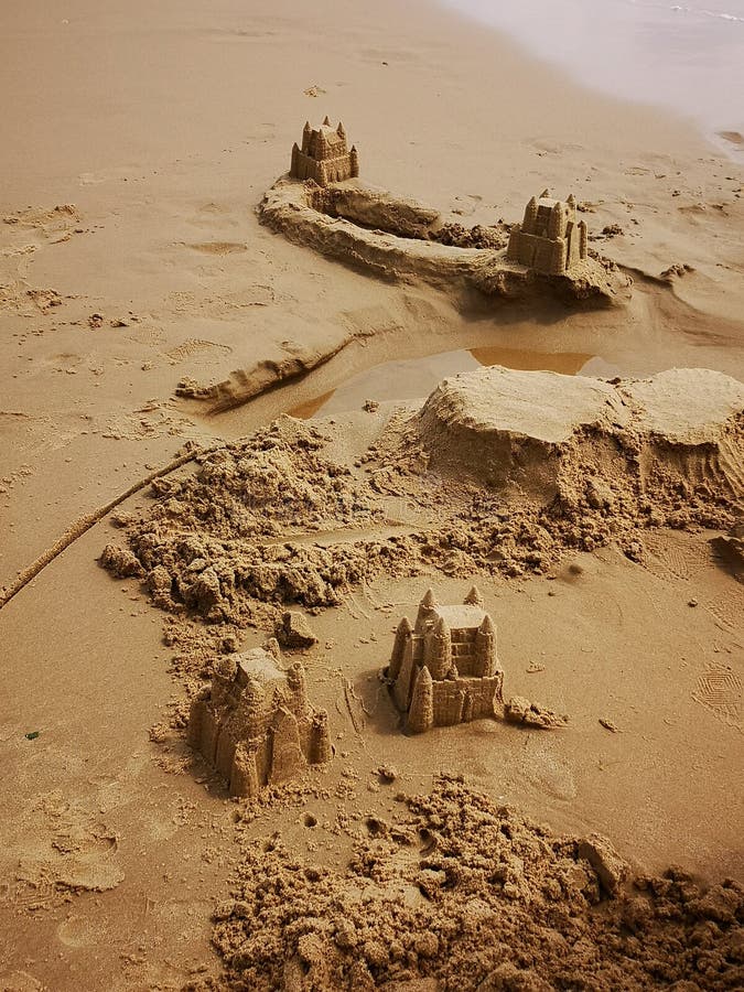 Château de sable photo libre de droits Château de sable photo libre de droits