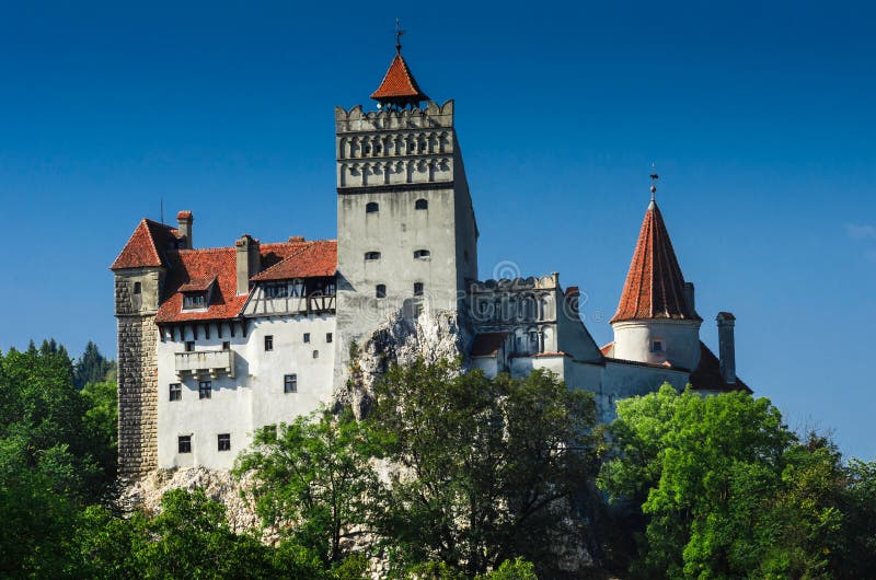 Château de son de Dracula en Transylvanie, Roumanie photos stock Château de son de Dracula en Transylvanie, Roumanie photos stock