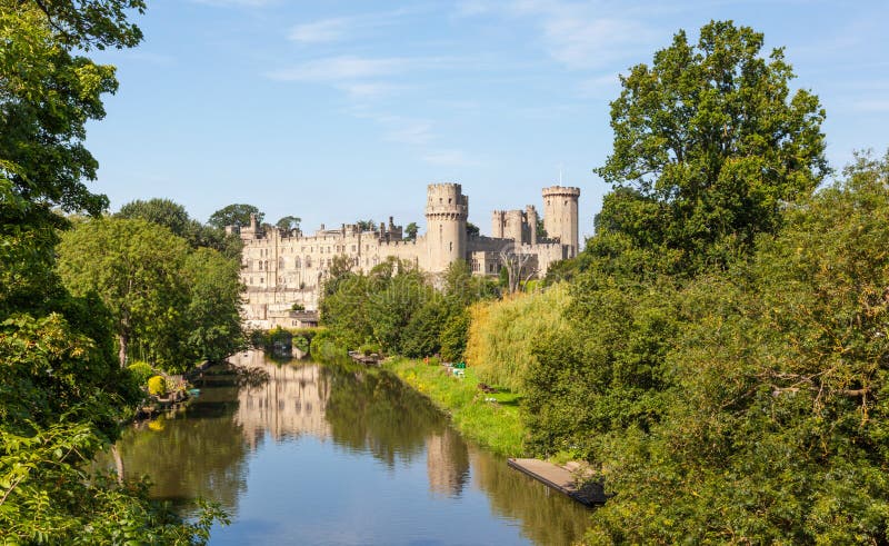 Château de Warwick en Angleterre images stock Château de Warwick en Angleterre images stock