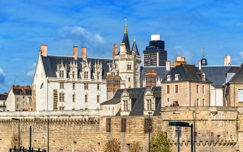 Château des ducs de la Bretagne à Nantes, France image stock Château des ducs de la Bretagne à Nantes, France image stock