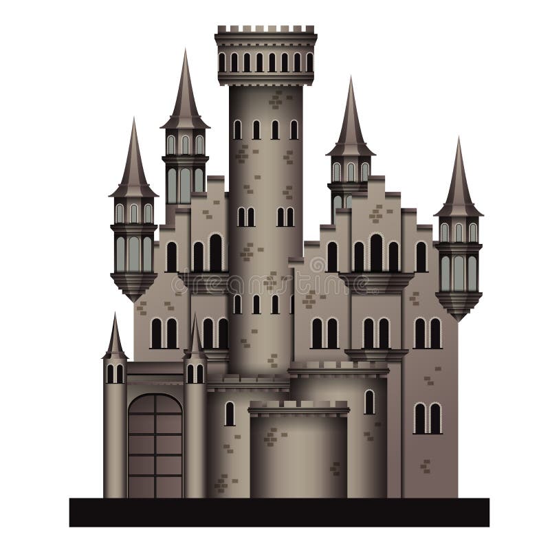 Château médiéval illustration libre de droits Château médiéval illustration libre de droits