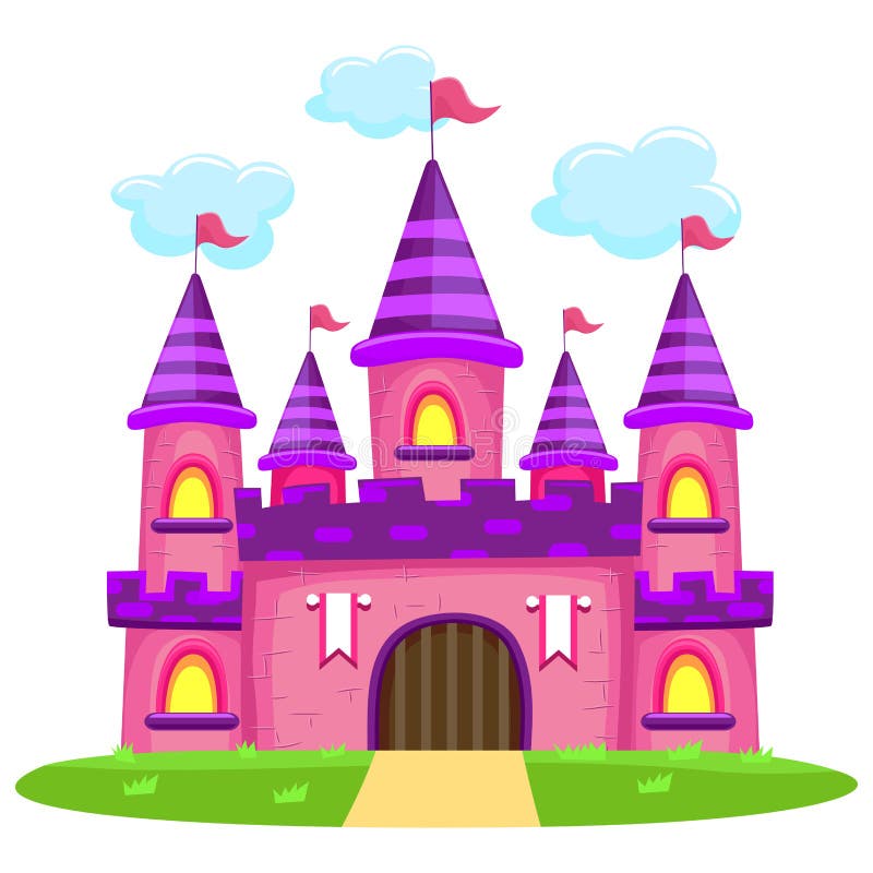 Château rose illustration stock Château rose illustration stock