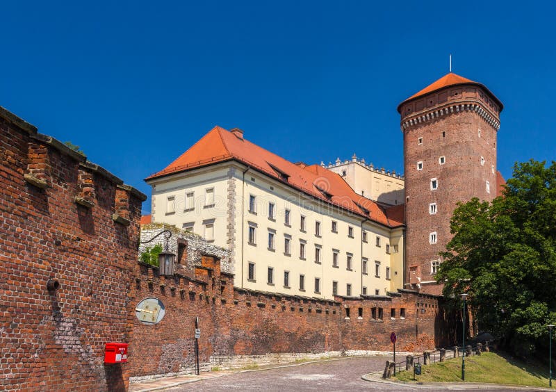 Château royal de Wawel à Cracovie, Pologne images stock Château royal de Wawel à Cracovie, Pologne images stock