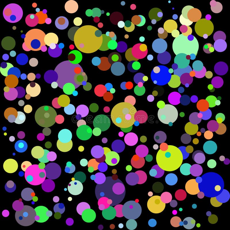 Chłodno graficzny multicolor wektorowy abstrakcjonistyczny tło; kolorowi okręgi na czarnym tle; może używać dla tapet, sztandary, ilustracja wektor Chłodno graficzny multicolor wektorowy abstrakcjonistyczny tło; kolorowi okręgi na czarnym tle; może używać dla tapet, sztandary, ilustracja wektor