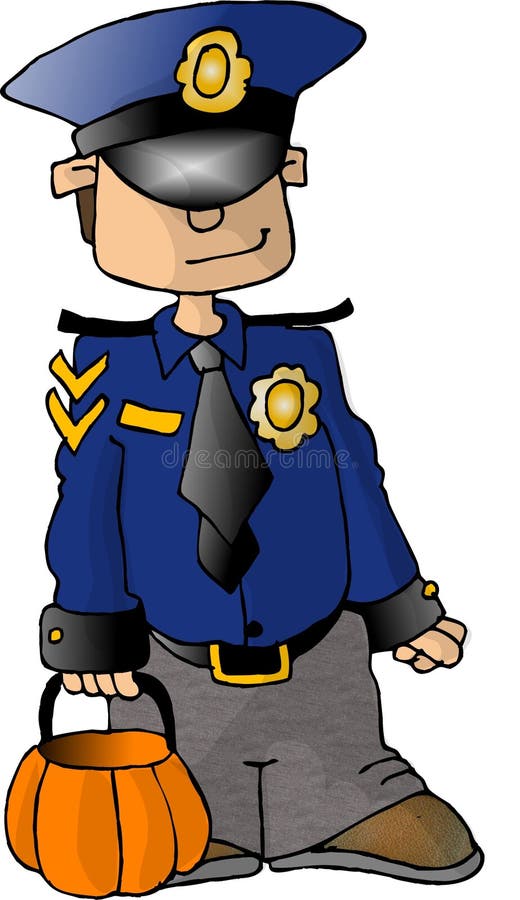 chłopcy stroju policjanta ilustracji chłopcy stroju policjanta ilustracji