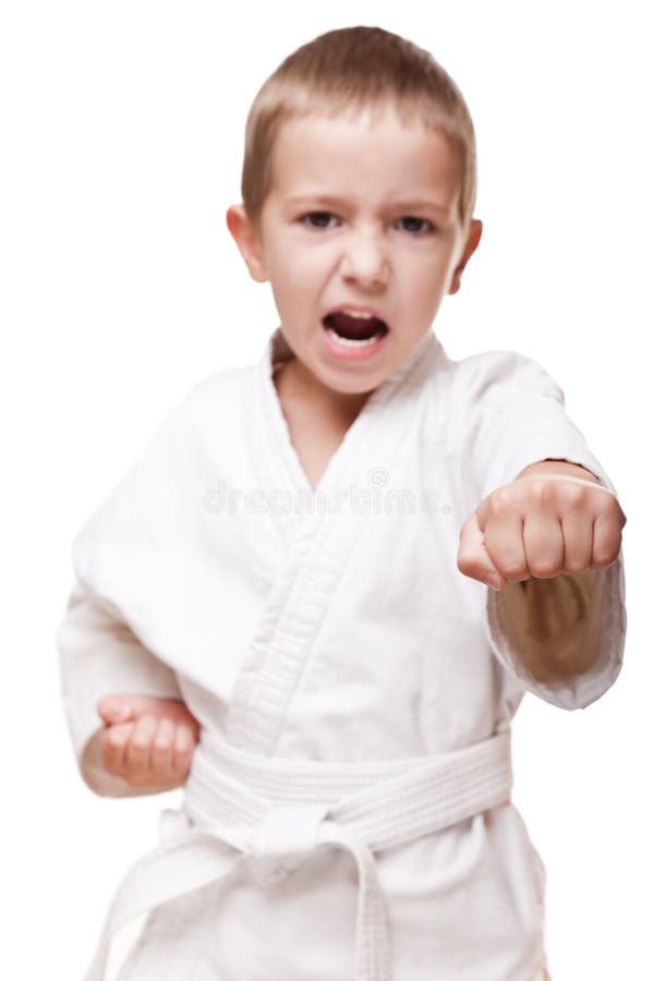chłopiec karate kimona szkolenie obrazy stock chłopiec karate kimona szkolenie obrazy stock