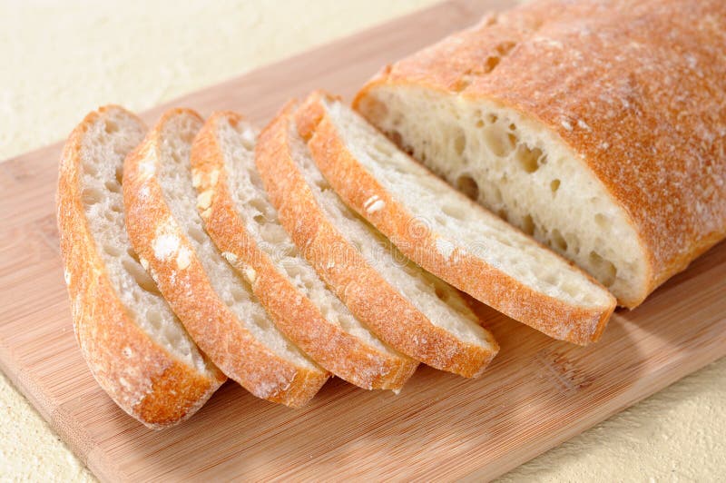 Ciabatta flat bread stock photo. Image of white, vegetarian 40810778