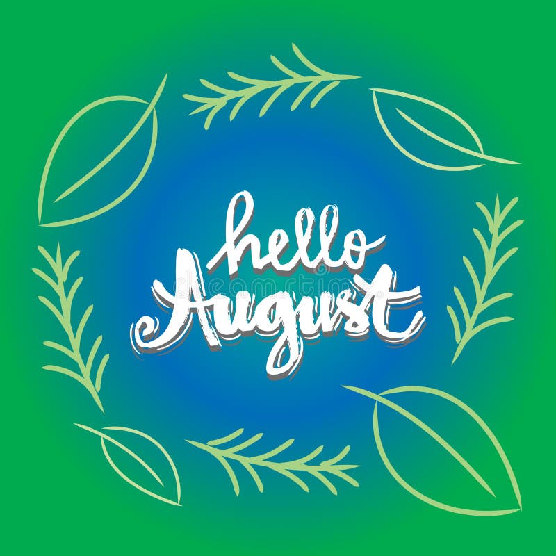 Ciao augusto illustrazione vettoriale