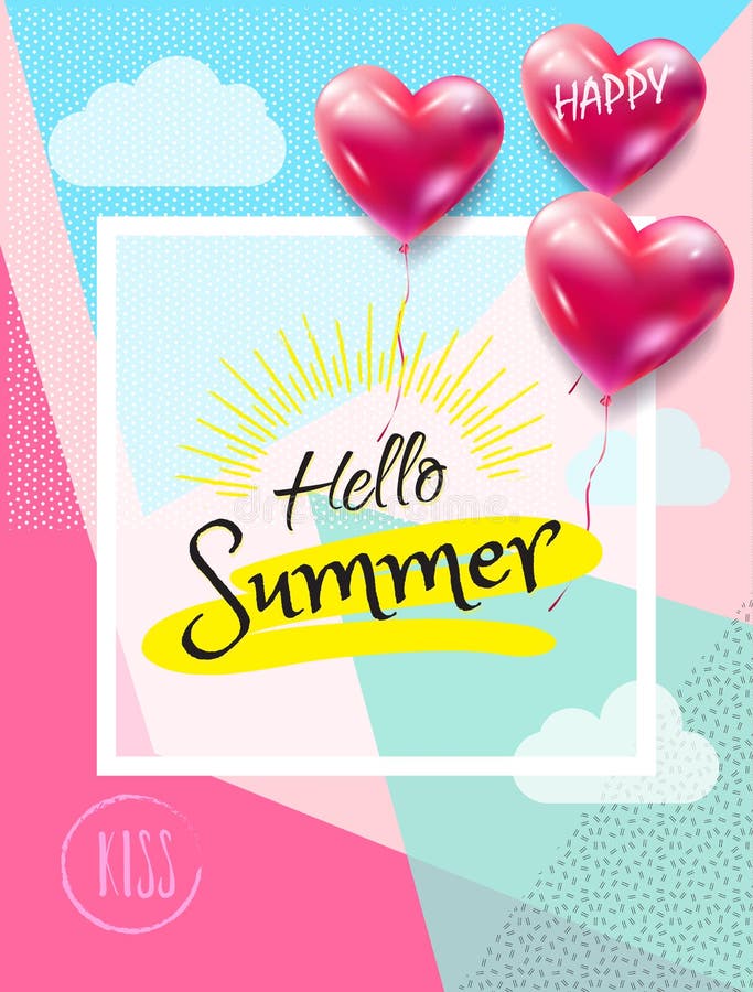 Ciao estate retro royalty illustrazione gratis Ciao estate retro royalty illustrazione gratis