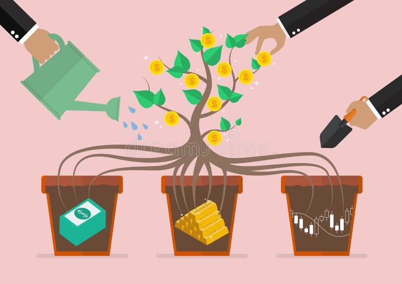 Ciao seu investimento empresarial ilustração royalty free Ciao seu investimento empresarial ilustração royalty free