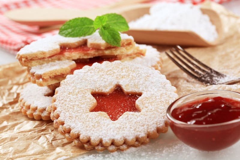 Ciastka shortbread zdjęcia stock