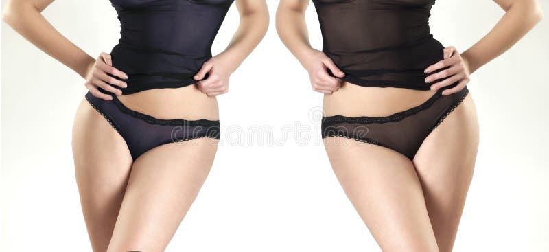 Ciało kształt before and after obrazy stock Ciało kształt before and after obrazy stock