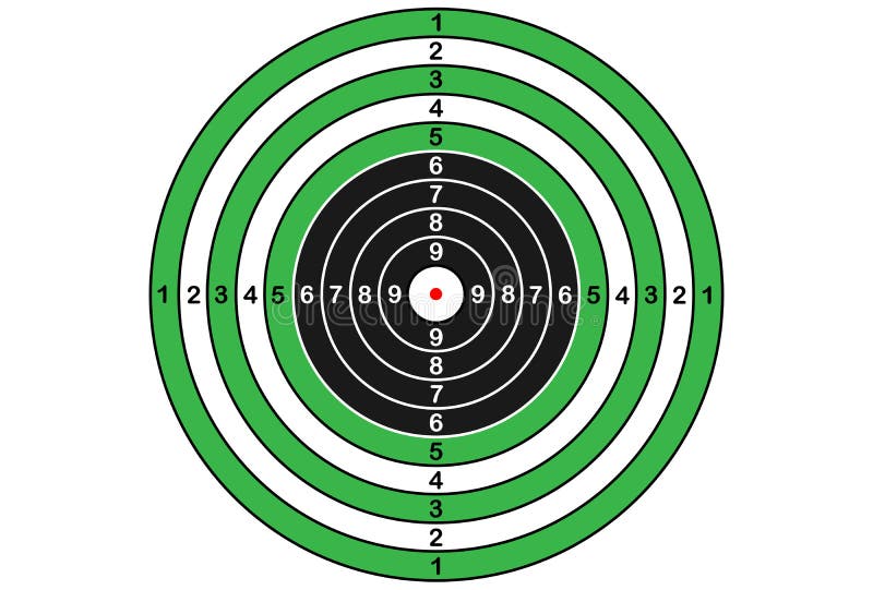 Cible De Vecteur Pour Le Fusil Et Le Tir à L'arc Illustration de Vecteur -  Illustration du pratique, fusillez: 85319558