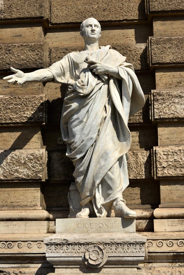 Cícero, o antigo senador romano imagem de stock royalty free