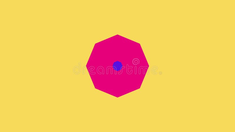 Fundal animat cu model abstract ciclic, formă mov, design plat, animație digitală în buclă continuă stock illustration