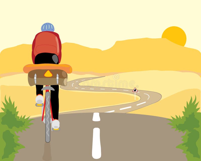 Ciclista ilustração royalty free Ciclista ilustração royalty free