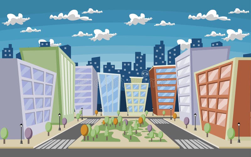 Cidade ilustração stock