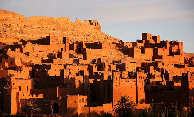 Cidade antiga de Ait Benhaddou fotografia de stock