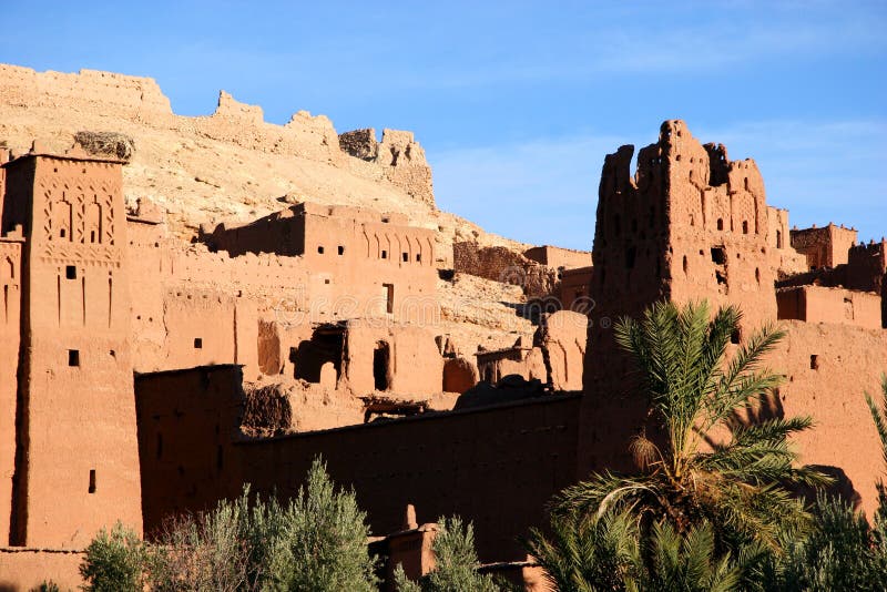 Cidade antiga do benhaddou da AIT, Marrocos imagens de stock Cidade antiga do benhaddou da AIT, Marrocos imagens de stock