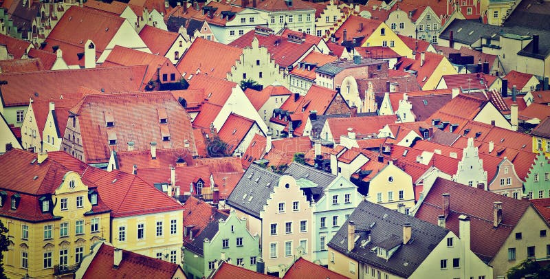 Cidade bávara imagem de stock