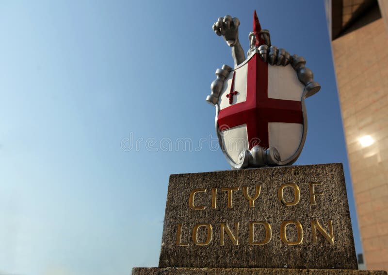 Cidade da crista de Londres imagem de stock royalty free Cidade da crista de Londres imagem de stock royalty free