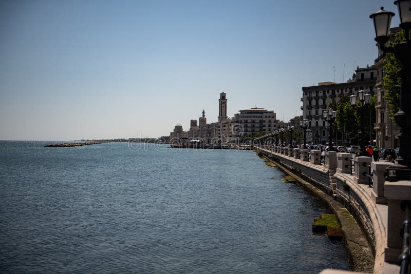 A cidade de Bari na Itália foto de stock A cidade de Bari na Itália foto de stock