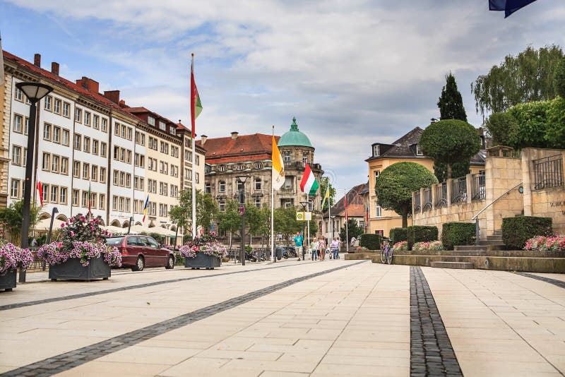 Cidade de Bayreuth em Baviera foto de stock royalty free Cidade de Bayreuth em Baviera foto de stock royalty free
