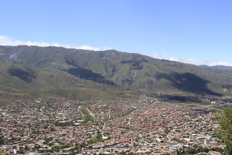 Cidade de Cochamba, Bolívia imagem de stock Cidade de Cochamba, Bolívia imagem de stock