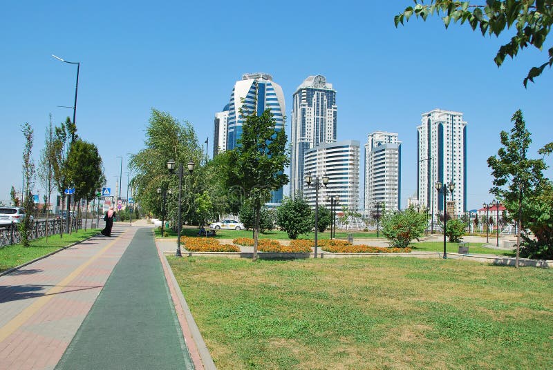 A cidade de Grozny a capital de Chechnya