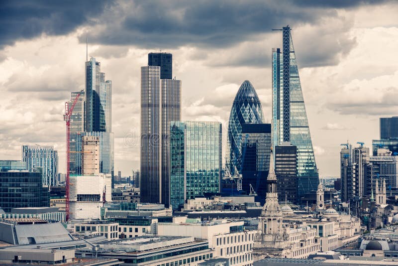 A cidade de Londres foto de stock royalty free A cidade de Londres foto de stock royalty free