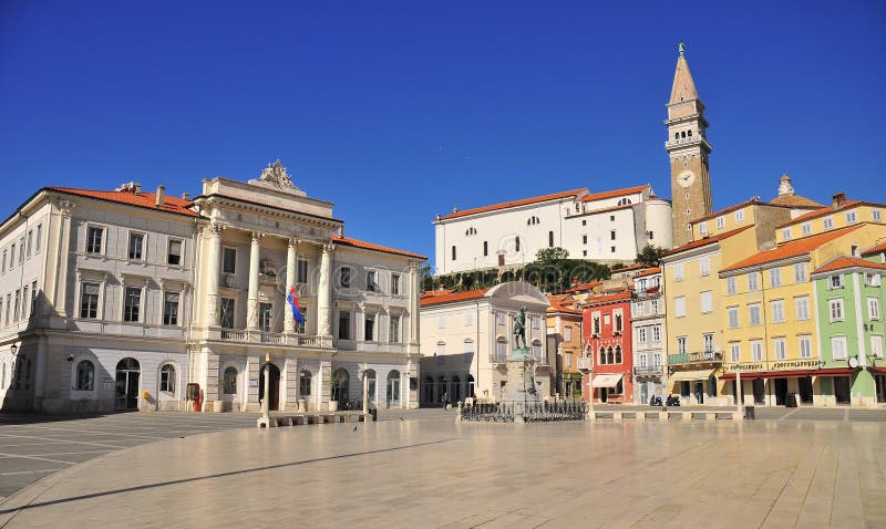 A cidade de Piran imagens de stock royalty free A cidade de Piran imagens de stock royalty free