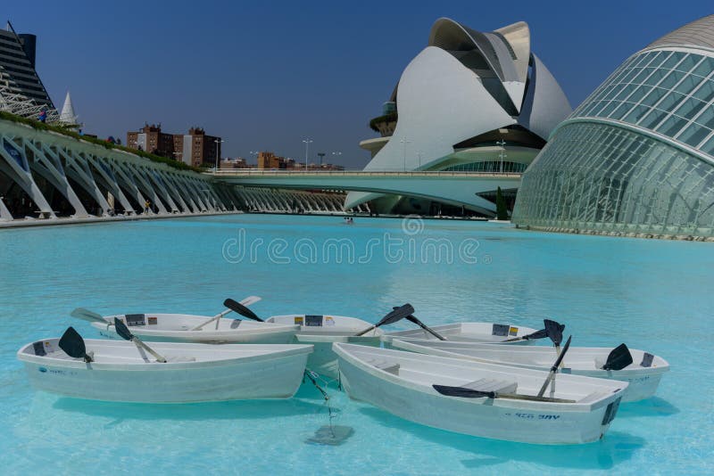 Construção De Veles E Aberturas Em Marina Valencia Espanha Foto Editorial -  Imagem de futurista, projetado: 237392341