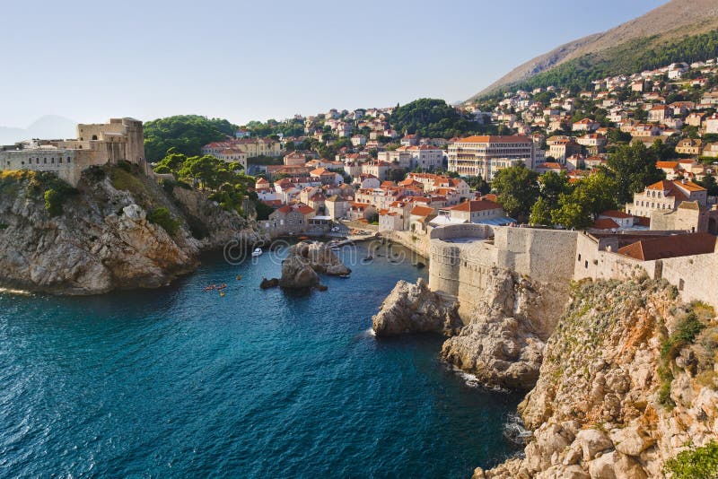 Cidade Dubrovnik em Croatia imagem de stock Cidade Dubrovnik em Croatia imagem de stock