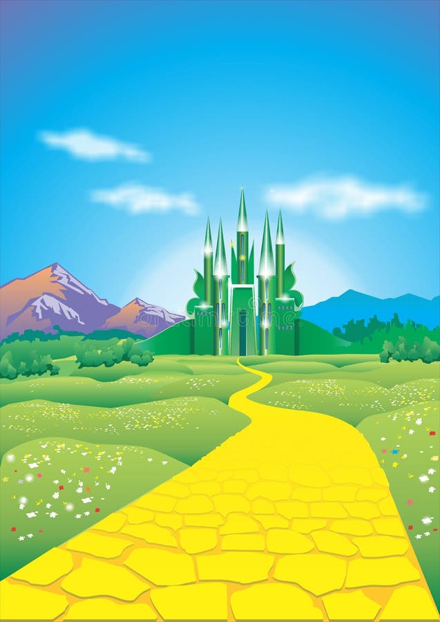 Cidade esmeralda ilustração do vetor Cidade esmeralda ilustração do vetor
